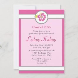 Hawaii-rosa: inbjudan till Hibiscus studenten