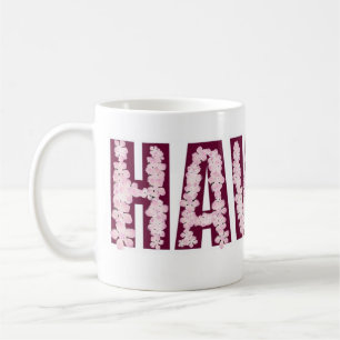 Hawaii rosa lei-kaffe mugg