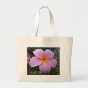 Hawaii rosa Plumeriablomma Jumbo Tygkasse