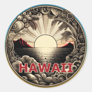 Hawaii runt klistermärke