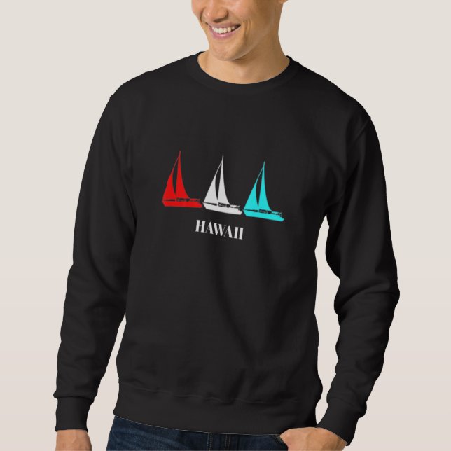 Hawaii Sailing Lång Ärmad Tröja (Framsida)