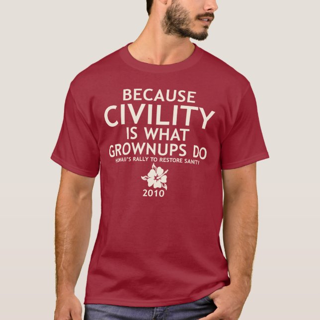 Hawaii samlar skjortan - artighet är vad Grownups T-shirt (Framsida)