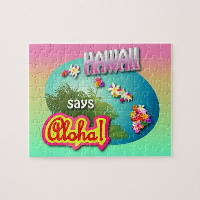 Hawaii Says Aloha! Pussel (Horisontell)