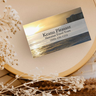 Hawaii Scenia Tropical Beach Visitkort