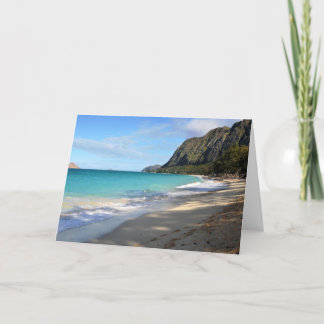 Hawaii sceniskt strandkort kort