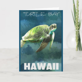 Hawaii Sea Turtle Artistic Kort