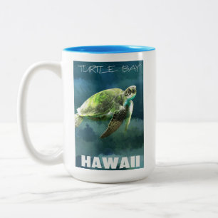 Hawaii Sea Turtle Artistic Två-Tonad Mugg