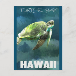 Hawaii Sea Turtle Artistic Vykort