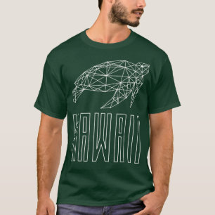 Hawaii Sea Turtle Geo White TShirt T Shirt