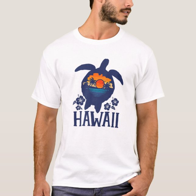 Hawaii Sea Turtles Hawaiian Matching Family Vacati T Shirt (Framsida)