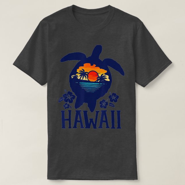 Hawaii Sea Turtles Hawaiian Matching Family Vacati T Shirt (Design framsida)