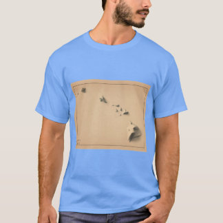 Hawaii Shaded Relief Karta 3D digitalt överlämnat T Shirt