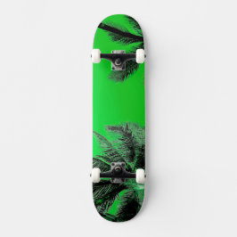 Hawaii skateboard, grönt mini skateboard bräda 18,5 cm