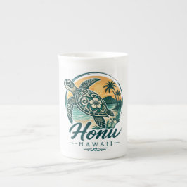 Hawaii Sköldpadda Benporslin Mugg