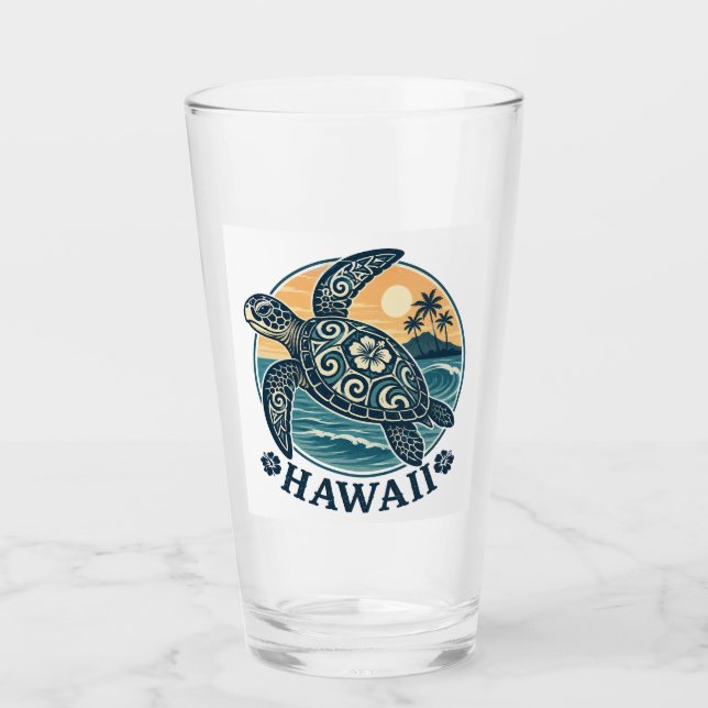 Hawaii Sköldpadda Glaskopp (Framsida)