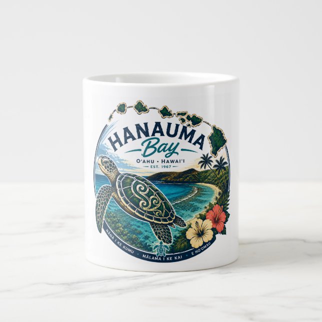 Hawaii Sköldpadda Jumbo Mugg (Framsidan)