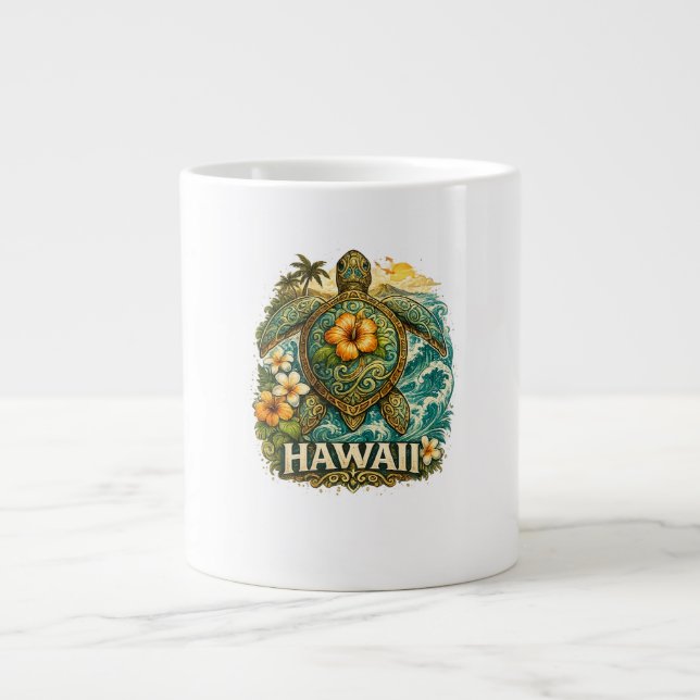 Hawaii Sköldpadda Jumbo Mugg (Framsidan)