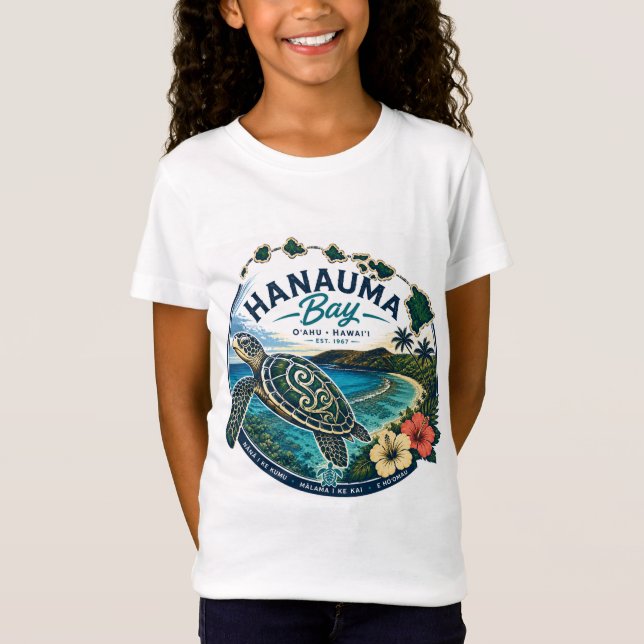 Hawaii Sköldpadda T Shirt (Framsida)