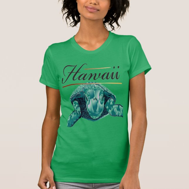 Hawaii sköldpadda t-shirt (Framsida)