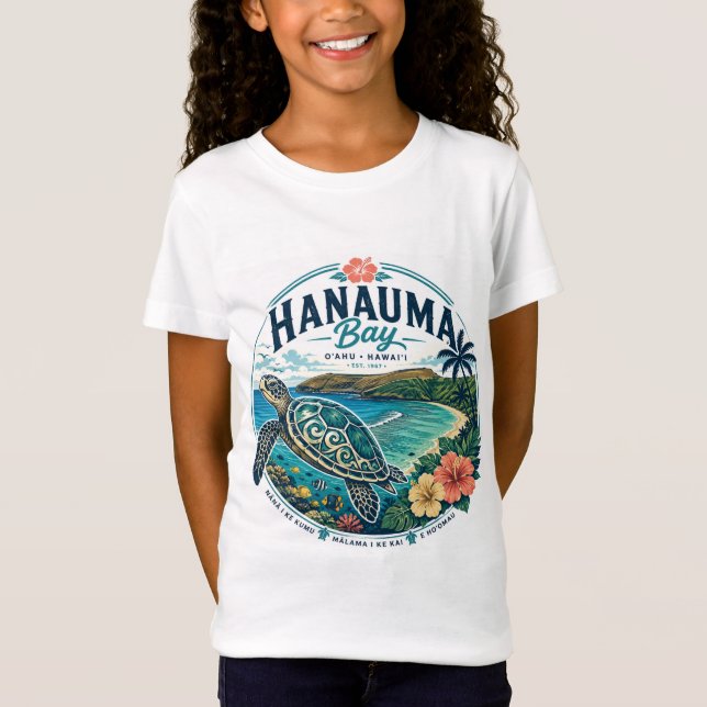 Hawaii Sköldpadda T Shirt (Framsida)
