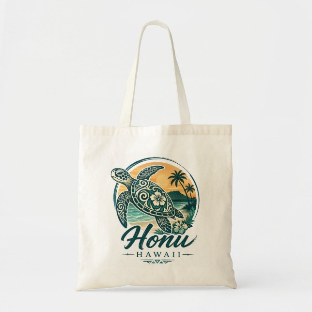 Hawaii Sköldpadda Tygkasse (Framsidan)