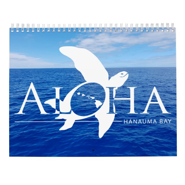 Hawaii sköldpaddor 2019 kalender (Baksida)