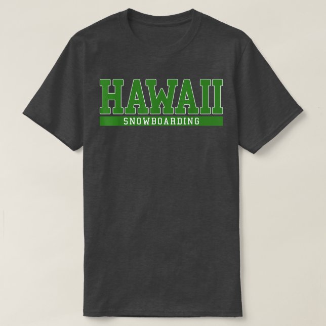 Hawaii Snowboarding T Shirt (Design framsida)