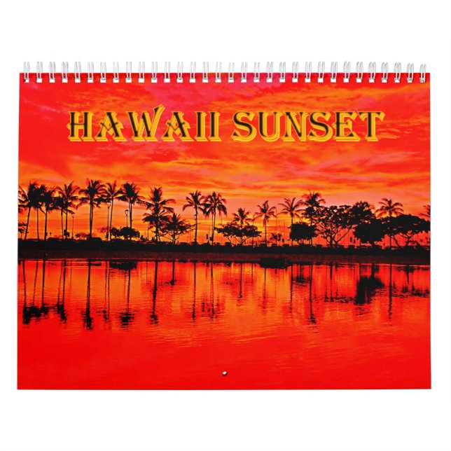 hawaii solnedgång kalender (Omslag)