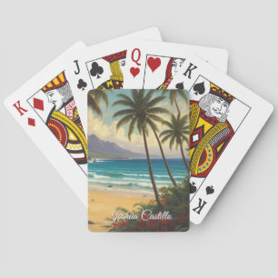 Hawaii Solnedgång Kalligrafi Enkel Professionell N Casinokort