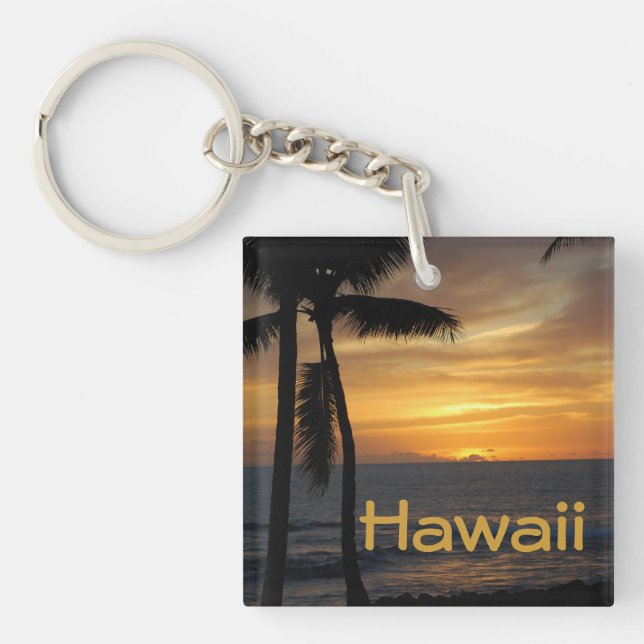 Hawaii solnedgång på stranden (Framsidan)