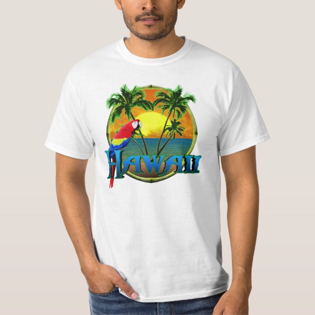 Hawaii solnedgång t shirt (Framsida)