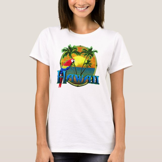 Hawaii solnedgång tee shirt (Framsida)