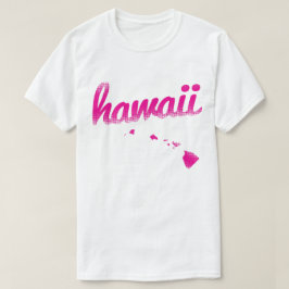 Hawaii som är statlig i rosor tee shirt