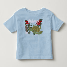 Hawaii Söt Tropisk Havssköldpadda T Shirt