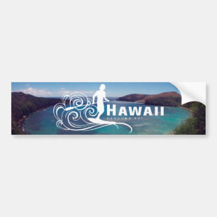 Hawaii ställer upp för Paddle och Hanauma Bay Bildekal