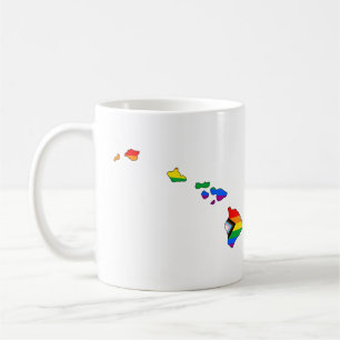 Hawaii Stat Stolt Pride HBTQ Progress Pride Kaffemugg
