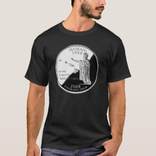 Hawaii State Faux-kvartal T Shirt