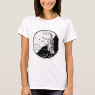 Hawaii State Faux-kvartal Tee