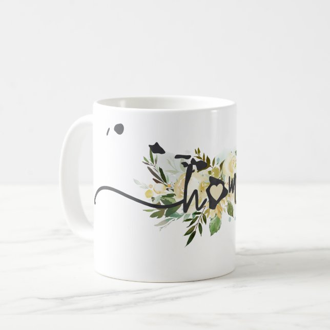 Hawaii State-Personlig din hemstad Rustic Kaffemugg (Framsida vänster)