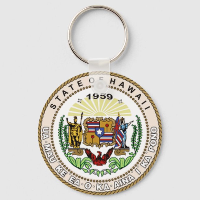 Hawaii State Seal Nyckelring (Framsida)