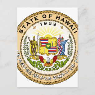 Hawaii State Seal Vykort