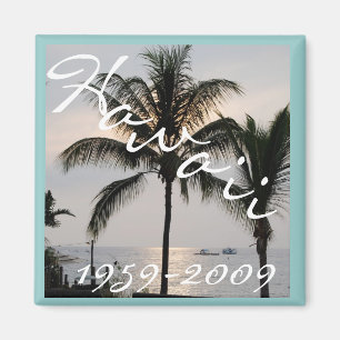 Hawaii Statehoodårsdag 50th Magnet