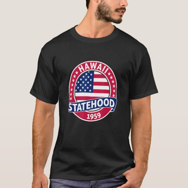 Hawaii Statetier Day T Shirt (Framsida)