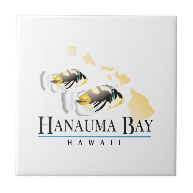 Hawaii statlig fisk - Humuhumunukunukuapua'a Kakelplatta (Framsidan)