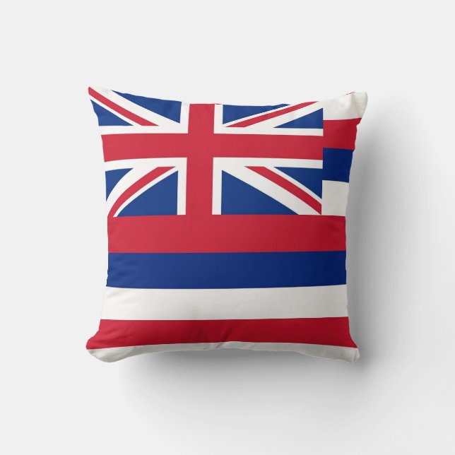 Hawaii Statlig flagga American MoJo Pillow Kudde (Framsida)