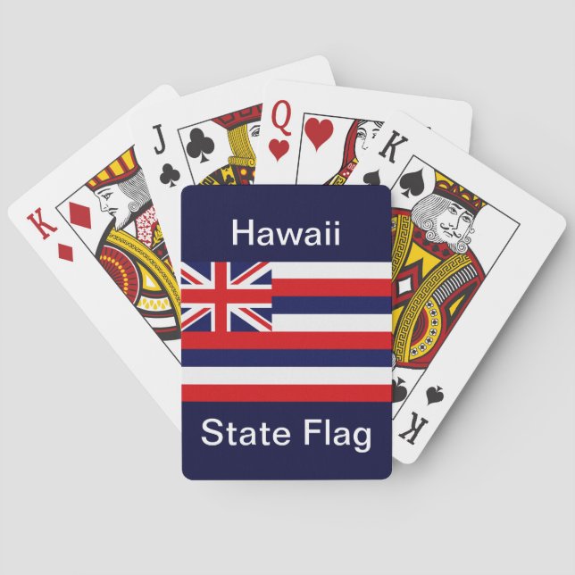 Hawaii Statlig flagga Casinokort (Baksidan)