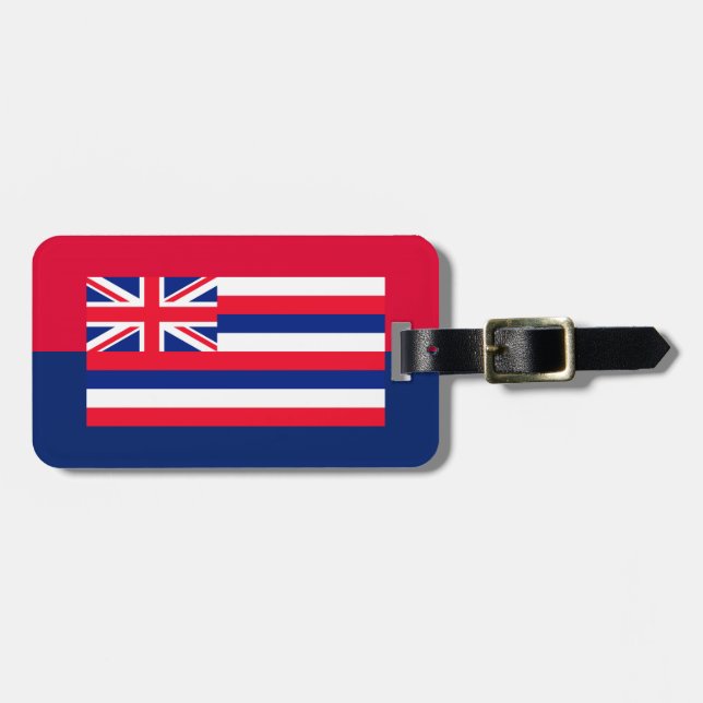Hawaii Statlig flagga Design Bagagebricka (Horisontell Framsida)