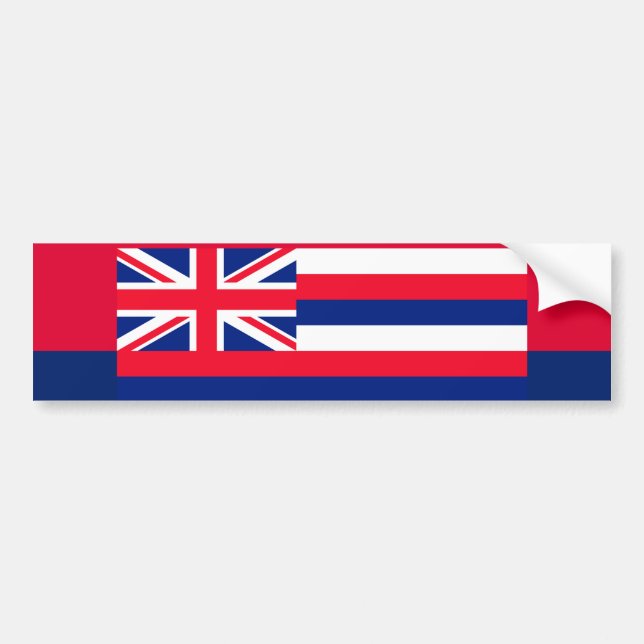 Hawaii Statlig flagga Design Decor Bildekal (Framsidan)