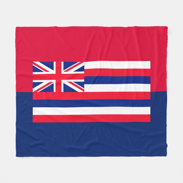 Hawaii Statlig flagga Design Fleecefilt (Framsidan (Horisontell))