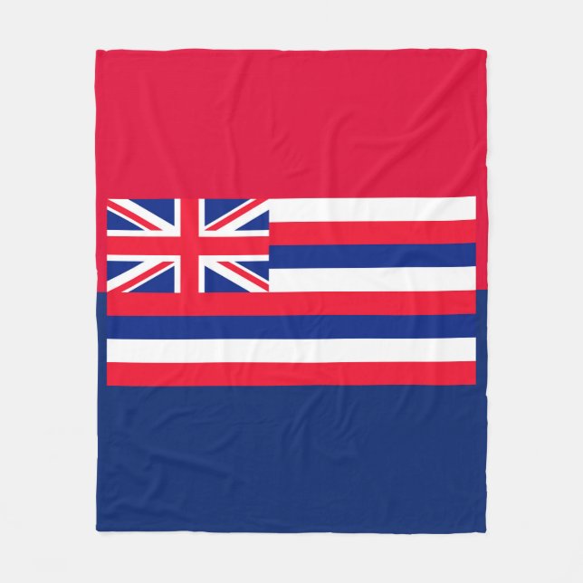 Hawaii Statlig flagga Design Fleecefilt (Framsidan)